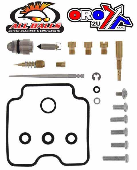 All Balls Racing Carburetor Rebuild Kit 01-02 Yam YFM400, Allballs 26-1382 ATV