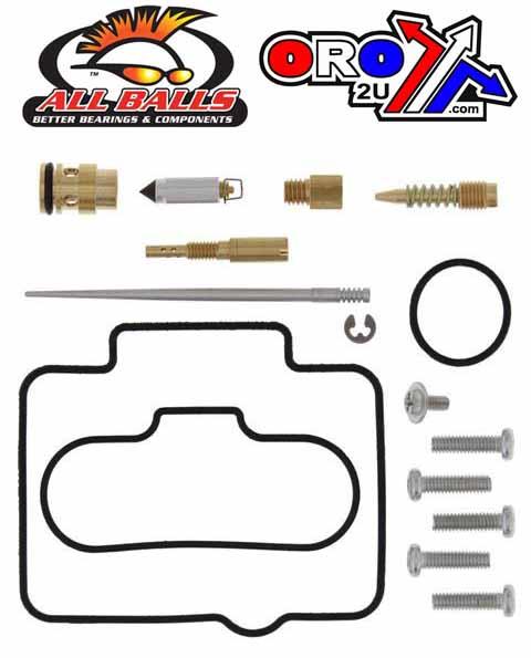All Balls Racing Carburetor Rebuild Kit 2001 Kaw KX125, Allballs 26-1410 Dirt