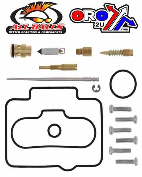 All Balls Racing Carburetor Rebuild Kit 2002 Kaw KX125, Allballs 26-1509 Dirt