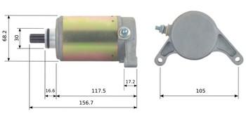 Arrowhead Electrical Starter Motor YFM350/400, Arrowhead Smu0065 Yamaha
