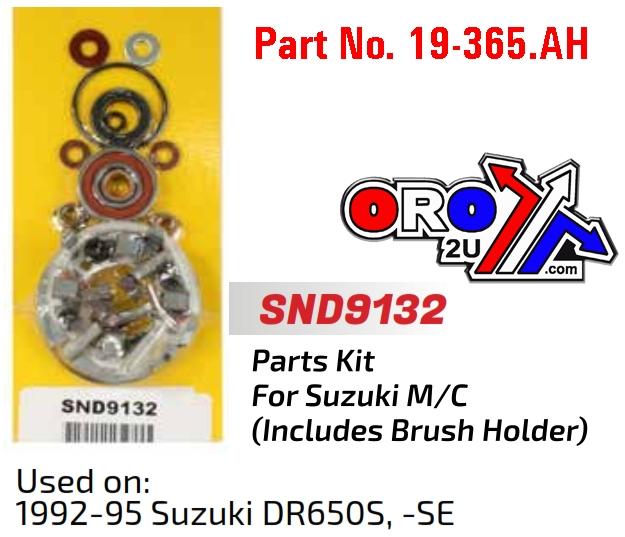 Arrowhead Electrical Starter Motor Repair Kit, Suzuki DR650S Se 92-95 Snd9132, Arrowhead Snd9132