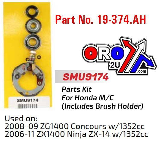 Arrowhead Electrical Starter Motor Repair Kit, Honda Zg Zx1400 Smu9174, Arrowhead