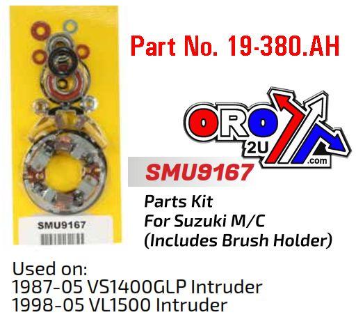 Arrowhead Electrical Starter Motor Repair Kit, Suzuki vs1400 Vl1500 Smu9167, Arrowhead