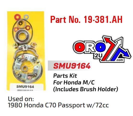 Arrowhead Electrical Starter Motor Repair Kit, Honda C70 1980 Smu9164, Arrowhead