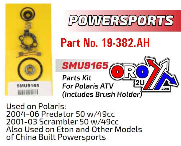 Arrowhead Electrical Starter Motor Repair Kit, Polaris ATV 50 Smu9165, Arrowhead