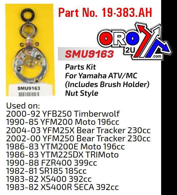 Arrowhead Electrical Starter Motor Repair Kit, Yamaha MC, ATV Smu9163, Arrowhead