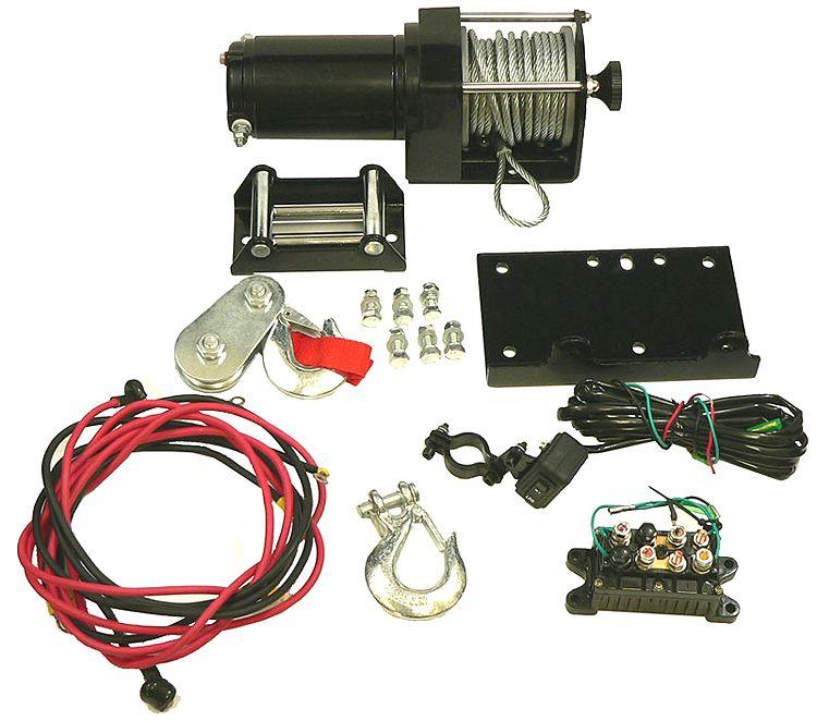Arrowhead Electrical 12v Winch 3000lb/1350kg, ATV/UTV, Steel Cable, Arrowhead Win0010, 431-01009