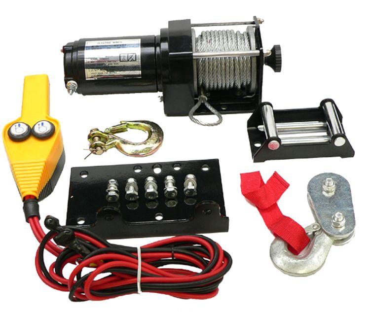 ARROWHEAD 12V WINCH 2500LB/1100KG, ATV/UTV, STEEL CABLE