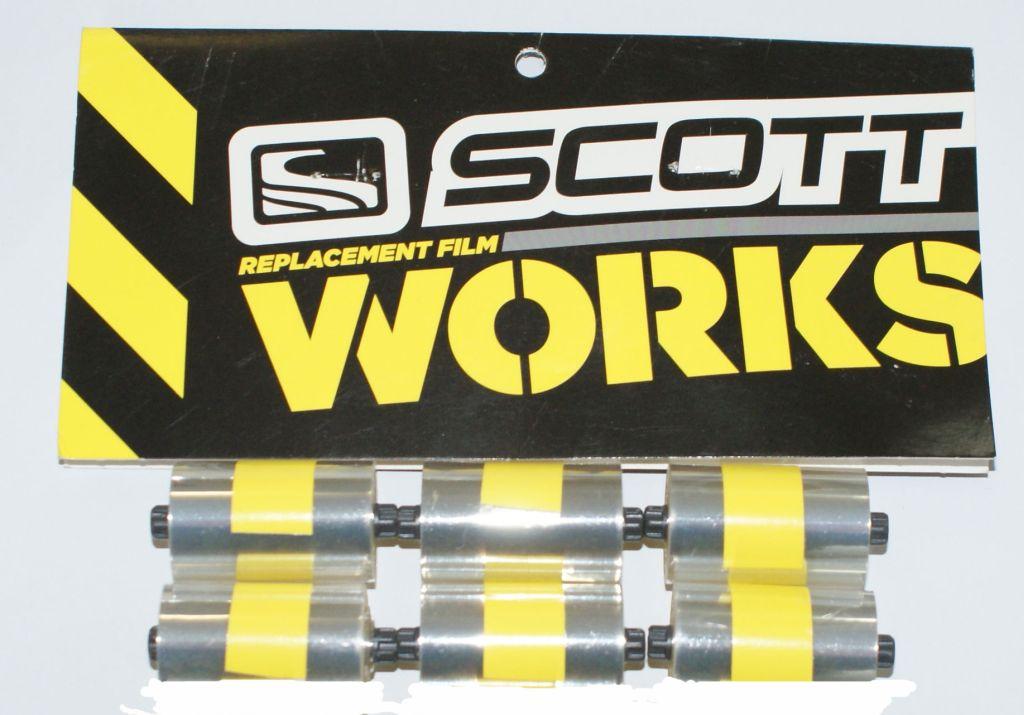 Scott Goggles Scott Wrks Film Pk/6, 31mm Std, Roll Off Film, Pack
