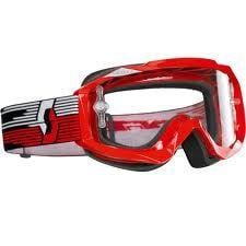 Scott Goggles Scott Hustle Goggles Clear Lens, Red/white, Sc091602