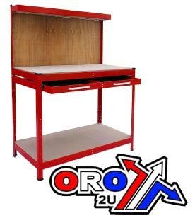 Hilka Tools Work Bench with Drawers Red, 27kg, Hilka WB212