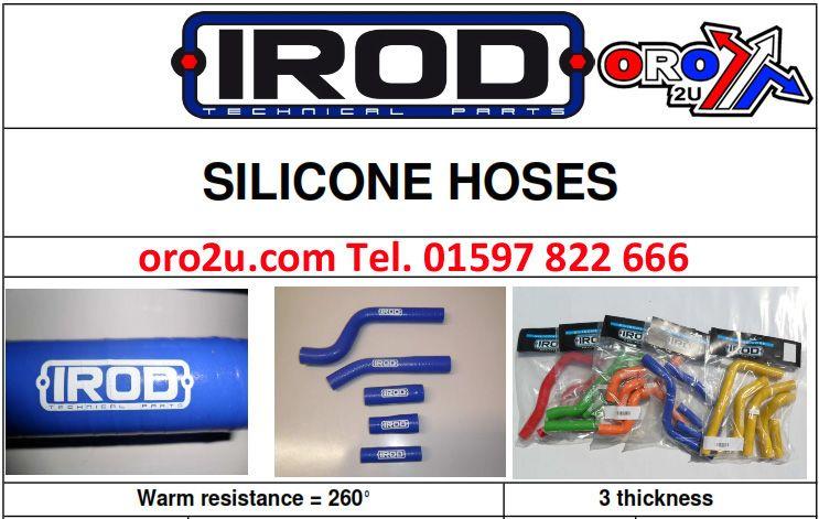IROD Radiators Hose Kit/4 04-09 CRF250 Honda, Silicone Radiator Red, Irod 010005