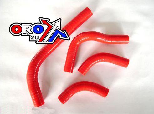 Psychic Hose Kit/4 04-16 CRF250 Red, Silicone Radiator Hose Kits, Psychic MX-10027rd