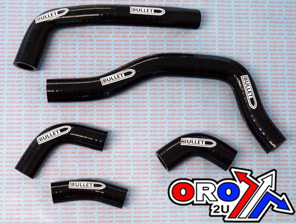 Bullet Hose Kit/5 05-08 CRF450R Blk, Silicone Radiator Hose Honda