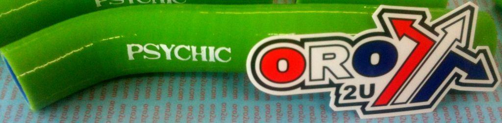 Psychic Hose Kit/7 06-08 KXF450 Green, Radiator Hose Kawasaki, Psychic MX-10030