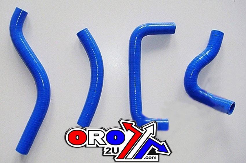 Bullet Hose Kit/4 05-06 RMZ450 Blue, Silicone Radiator Pipe Set