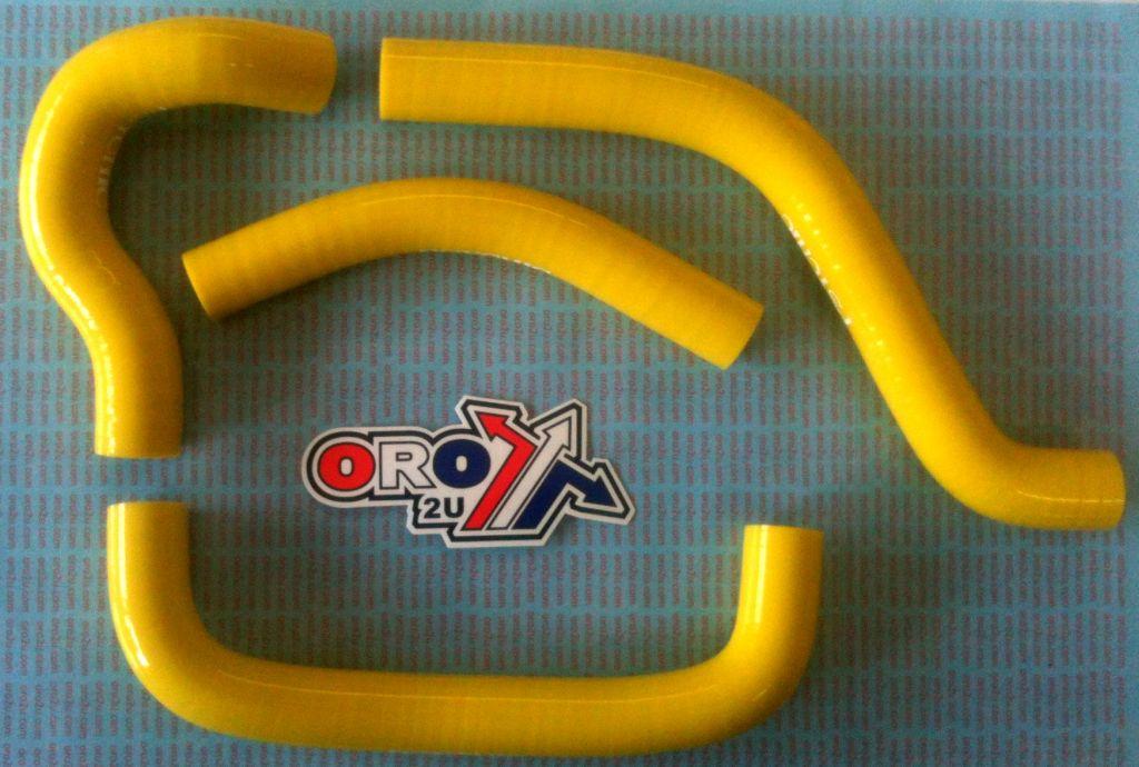 Bullet Hose Kit/4 05-06 RMZ450 Yellow, Silicone Radiator Pipe Set