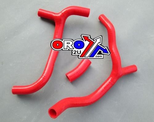 Bullet Hose 09-12 CRF450 Red Kit/3, Silicone Radiator Y Set