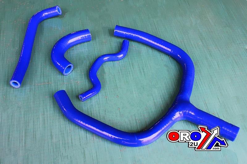 Bullet Hose 09-14 KXF250 Blue Y Kit/4, Silicone Radiator Cooling