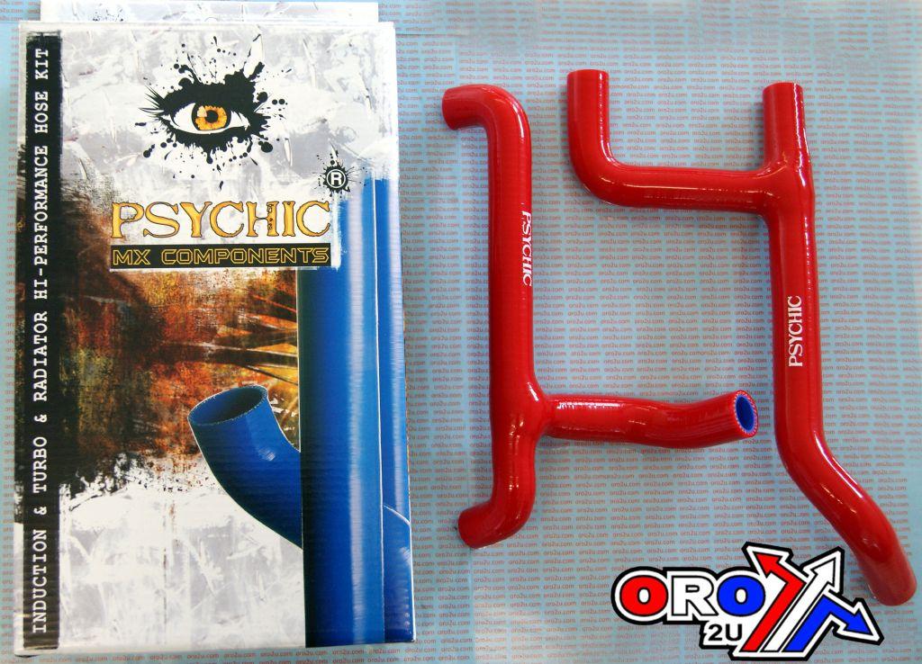 Psychic Hose Kit/2 09-11 TC250 Red, Psychic MX-10023rd Silicone, Radiator Hose Husqvarna