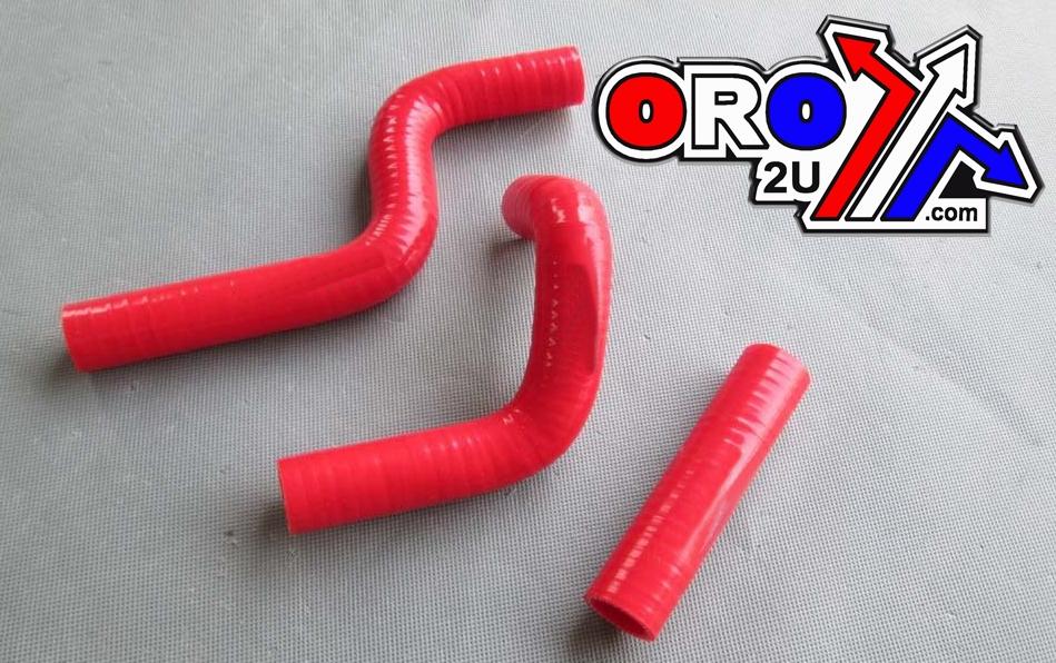 Bullet Hose Kit-3 KX85 100 98-13 Red, Silicone Radiator Kawasaki