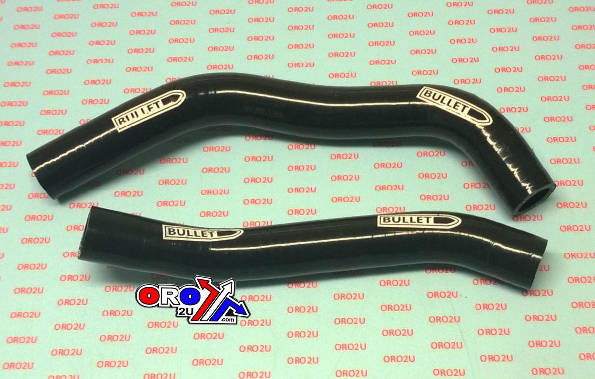 Bullet Hose Kit/2 02-19 YZ85 Black, Silicone Radiator Yamaha