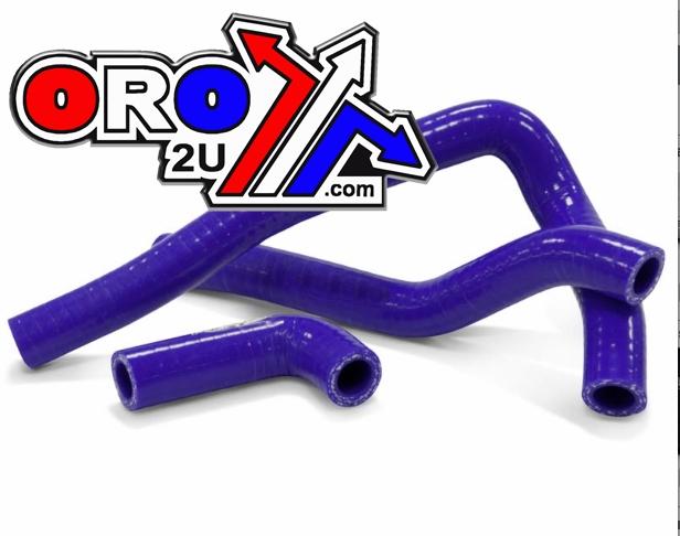 Bullet Hose Kit/2 KX65, RM65 Blue, Silicone Radiator