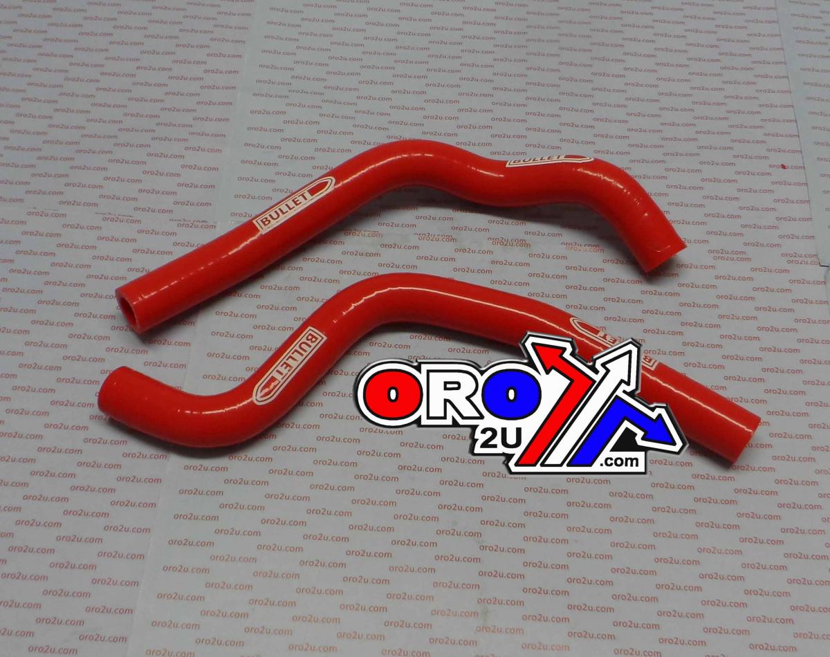Bullet Hose Kit/2 CR80R 86-99 Red, Silicone Radiator