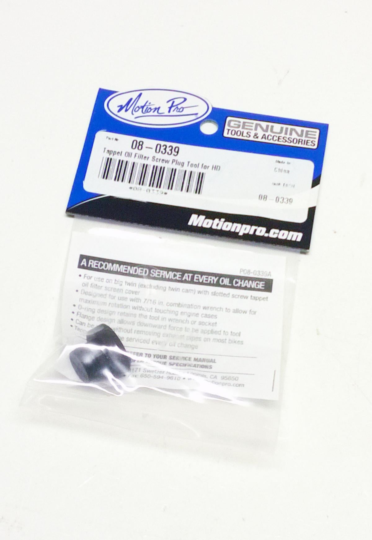 Motion Pro Tappet Oil Filter Screw Plug Motion Pro 08-0339