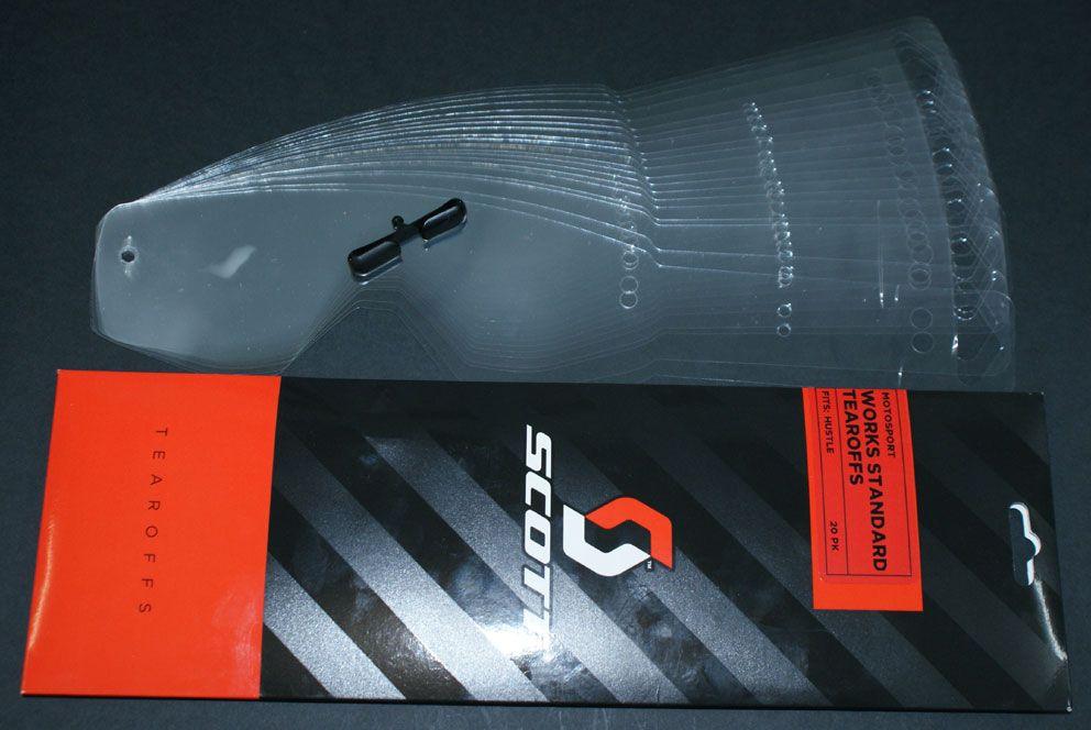 Scott Goggles Scott Hustle Tear Offs Pk/20