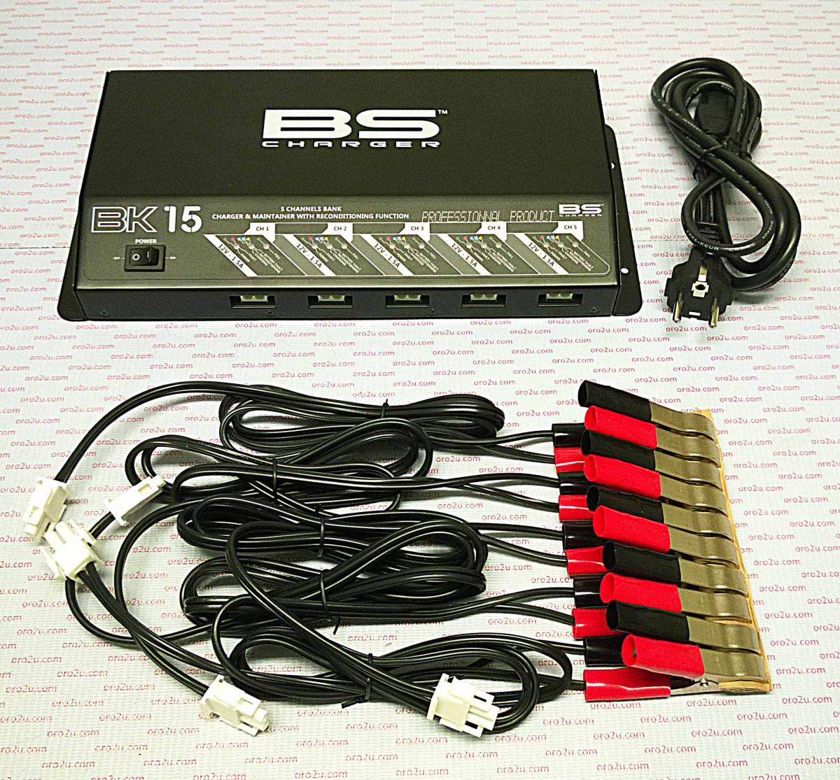 BS Batteries Battery Charger 12v 5 X 1.5a, 5 Bank Charger, 700534, Bs-BK15, !!! *** Eu Socket *** !!!
