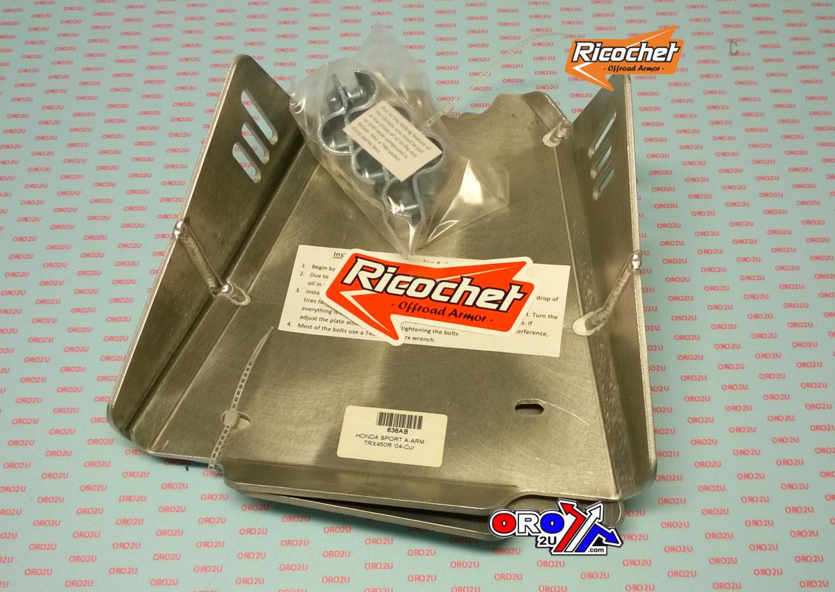 Ricochet A-arm Plates TRX450R 04>8