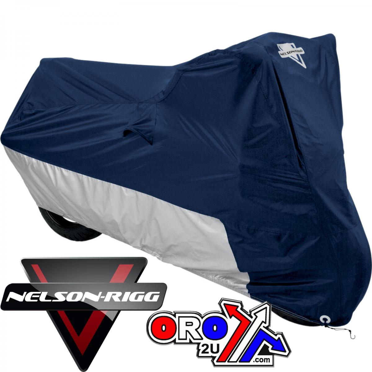Nelson Rigg Deluxe All Season Navy Large, Motorcycle Bike Cover, MC-902-03-LG
