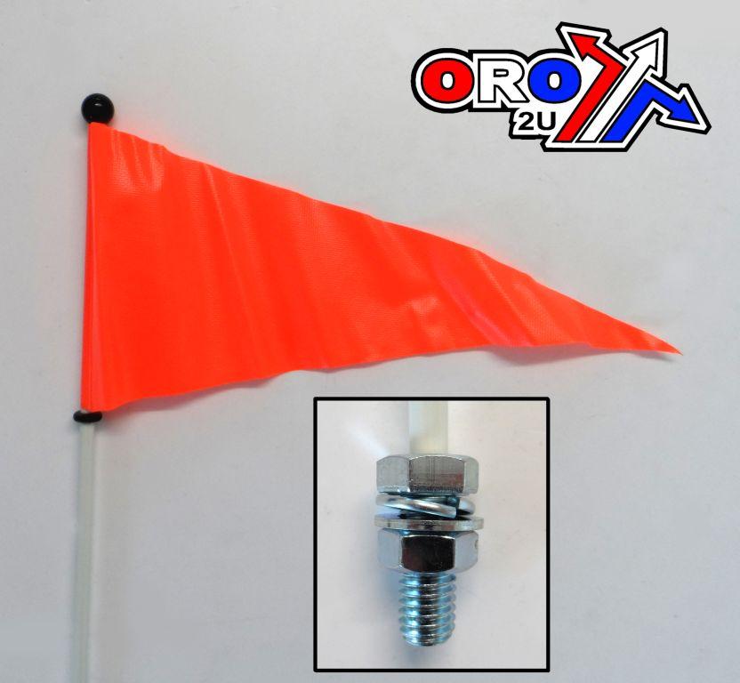 Dirt Racing Quick Whip White / Flag