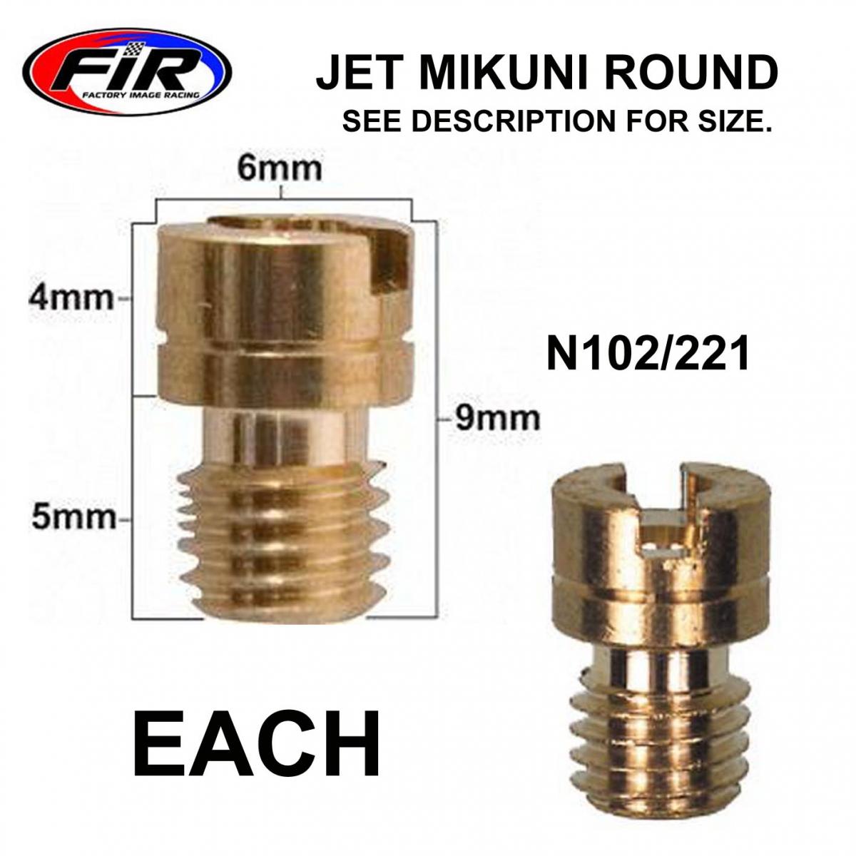 FIR Jet 140 Mikuni N102/221 Round