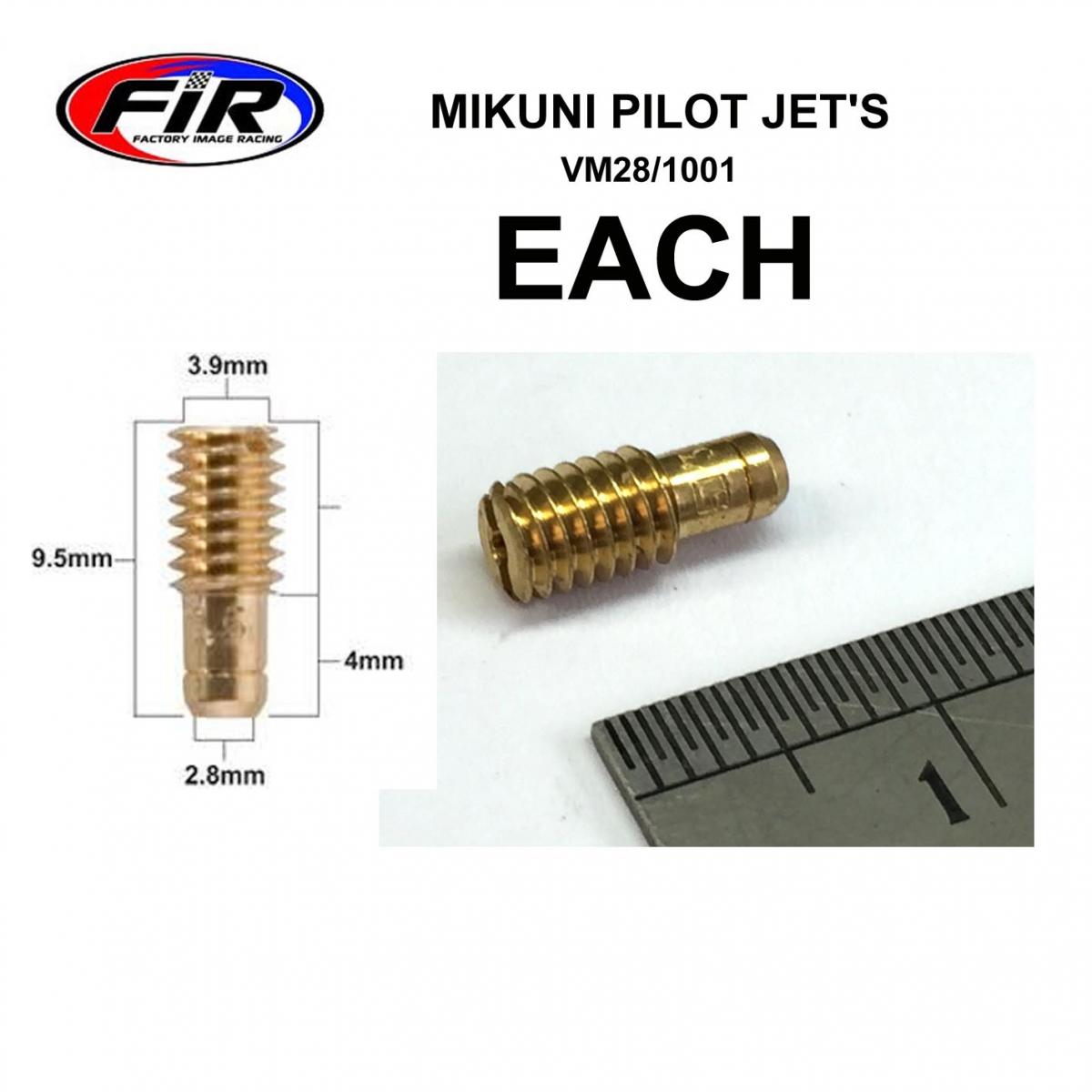 FIR Jet 40.0 Mikuni Pilot, / Each