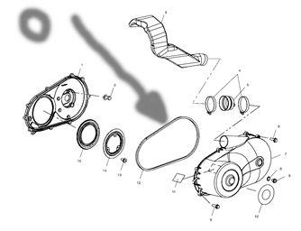 Psychic O-ring Clutch Cover ATV