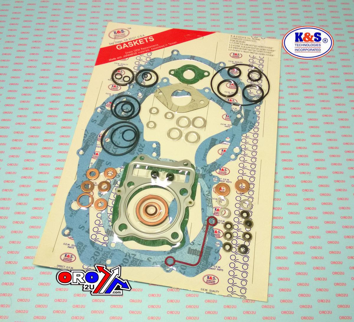 K&S Technologies Gasket Full Set Lt-f250/4wd, KS70-3041