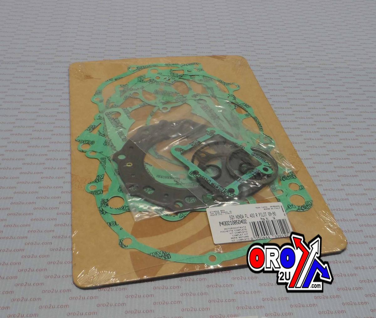 Athena Complete Gasket Kit Fl 400r Pilot 89-90, Athena P400210850402 Honda