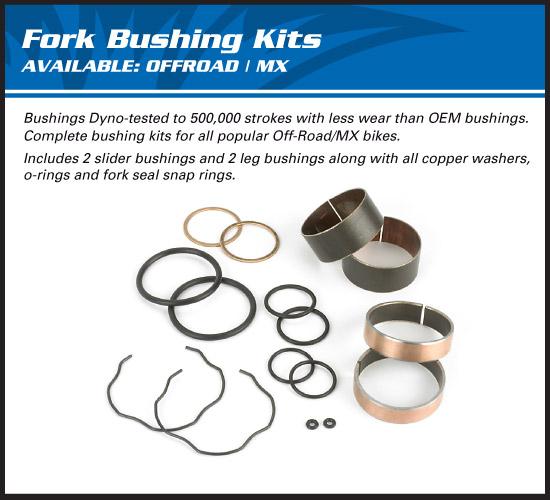 All Balls Racing Fork Bushing Kit 92-99 Suz RM/RMX125/250, Allballs 38-6030 Dirt
