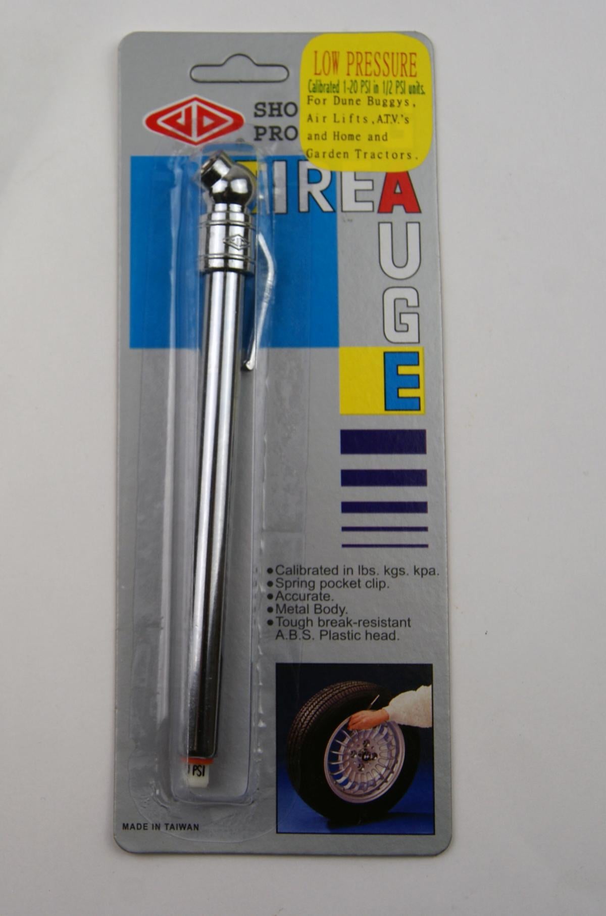 FIR Tyre Pressure Gauge 2-20 Low