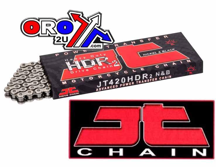 Dirt Racing Jt Chain 420HDR 120L Nickel-bk JTC420HDRNB120SL