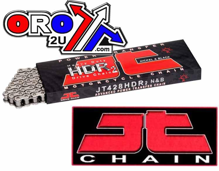 JT Drive Chain Heavy Duty 428hdr 134l Nickel-black Jtc428hdrnb134sl