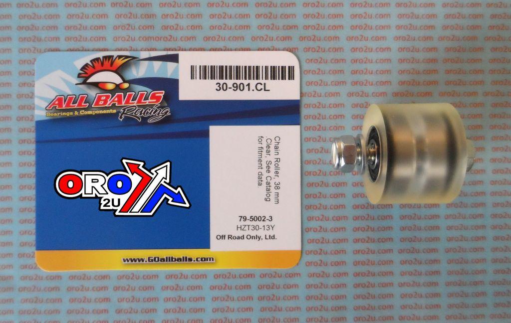 All Balls Racing Chain Roller Clear D38xw28, Allballs 79-5002-3 Clear
