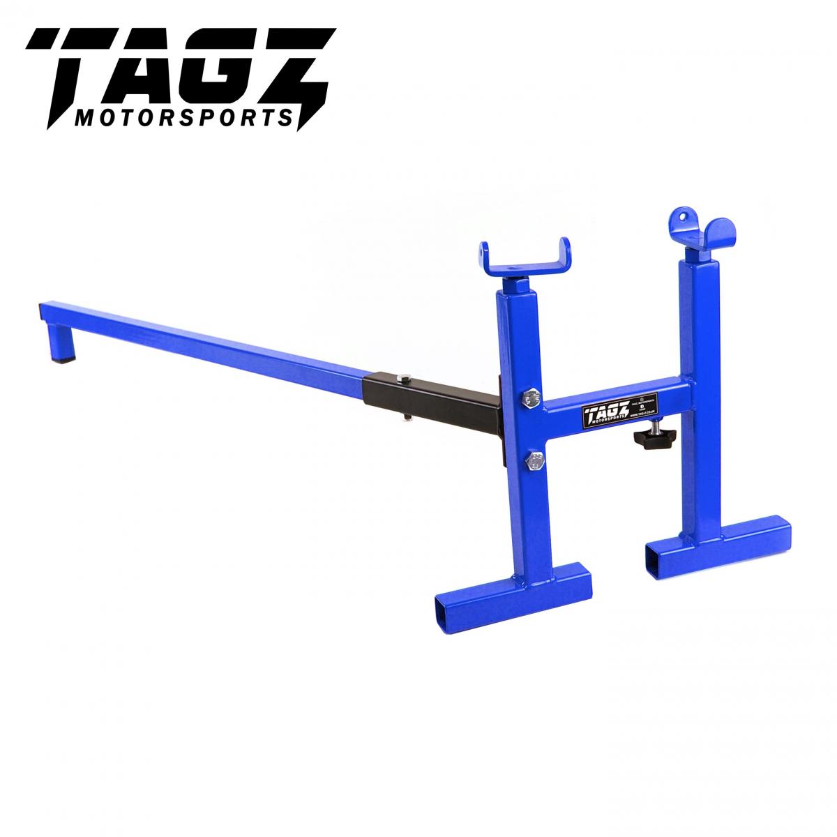 Tag-z Mk2 Left & Right Hand Roll on Stand, Blue & Black / Rock and Roll, Classic, Old School Stand