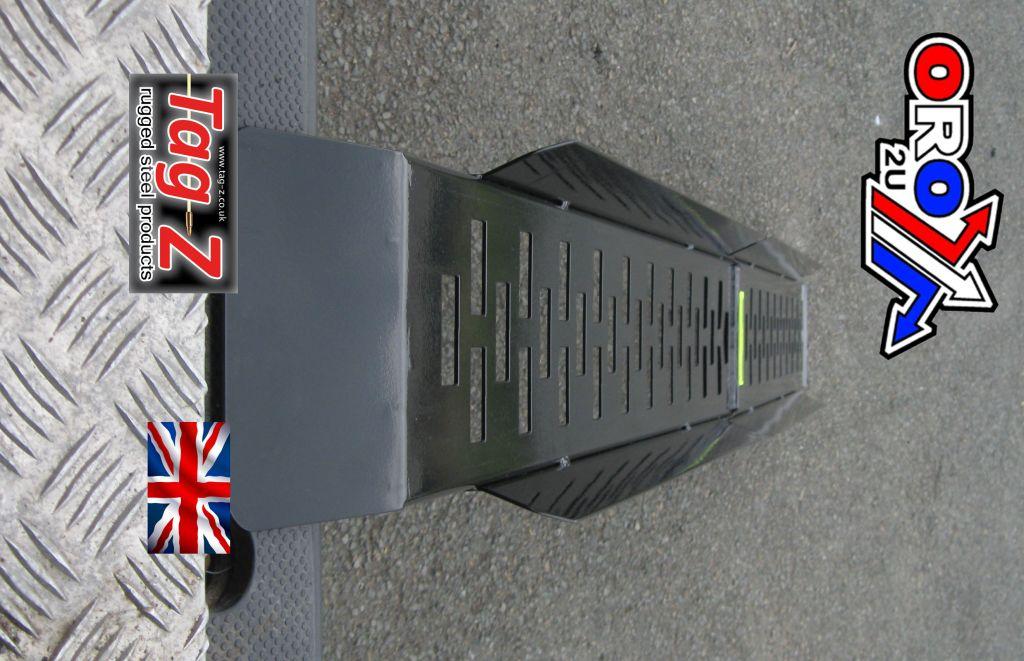 Tag-z Steel Folding Ramp with Sides, Folding Ramp 2000mmtag-z, No Roll on Trakz Sticker Fitted