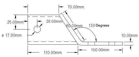 Tag-z B.mount 00mm Drop 2 Hole, ATV UTV Quad Hitch Mount