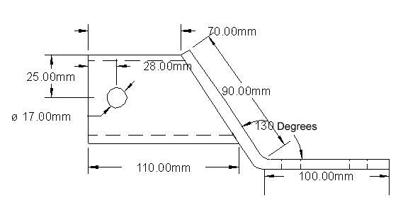 Tag-z B.mount 30mm Drop 2 Hole, ATV UTV Quad Hitch Mount