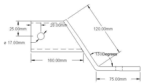 Tag-z B.mount 60mm Drop 2 Hole, ATV UTV Quad Hitch Mount