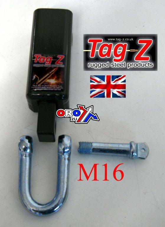Tag-z ATV Hitch Shackle Adaptor, ATV UTV Quad Hitch Mount